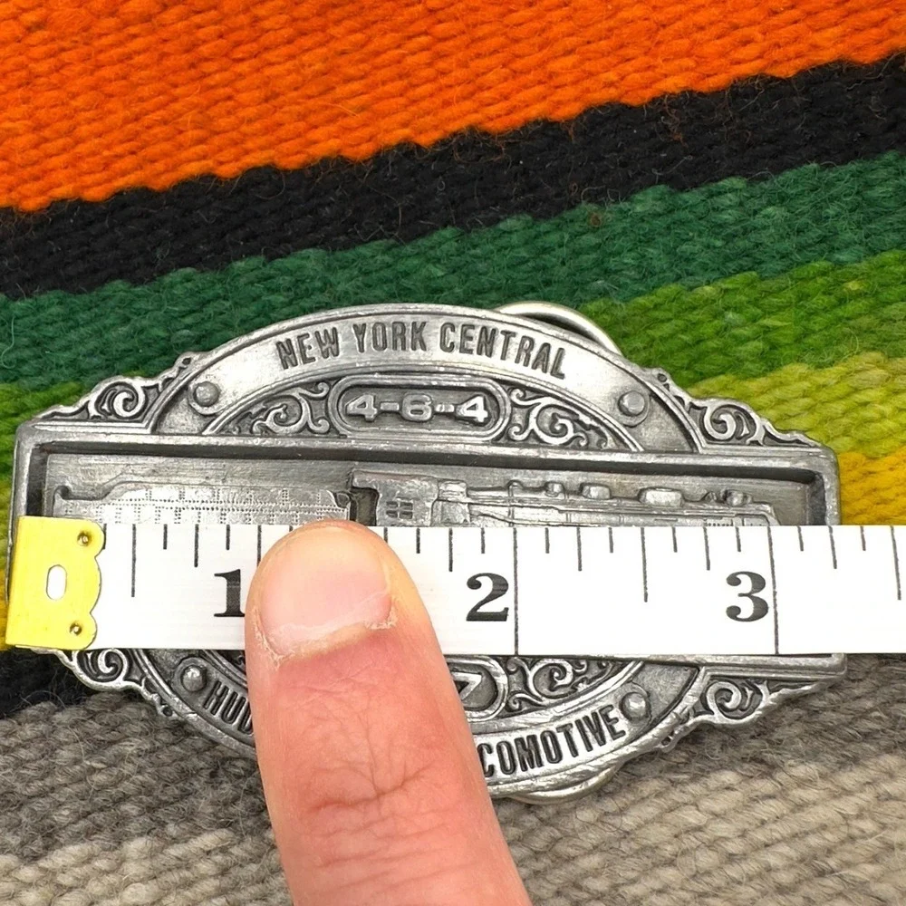 Vintage 1985 Belt Buckle Steam Locomotive 4-6-4 Hudson New York Central‎ 5417